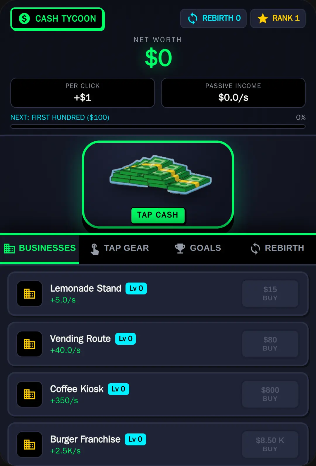 Cash Tycoon - Infinite Money Clicker cover