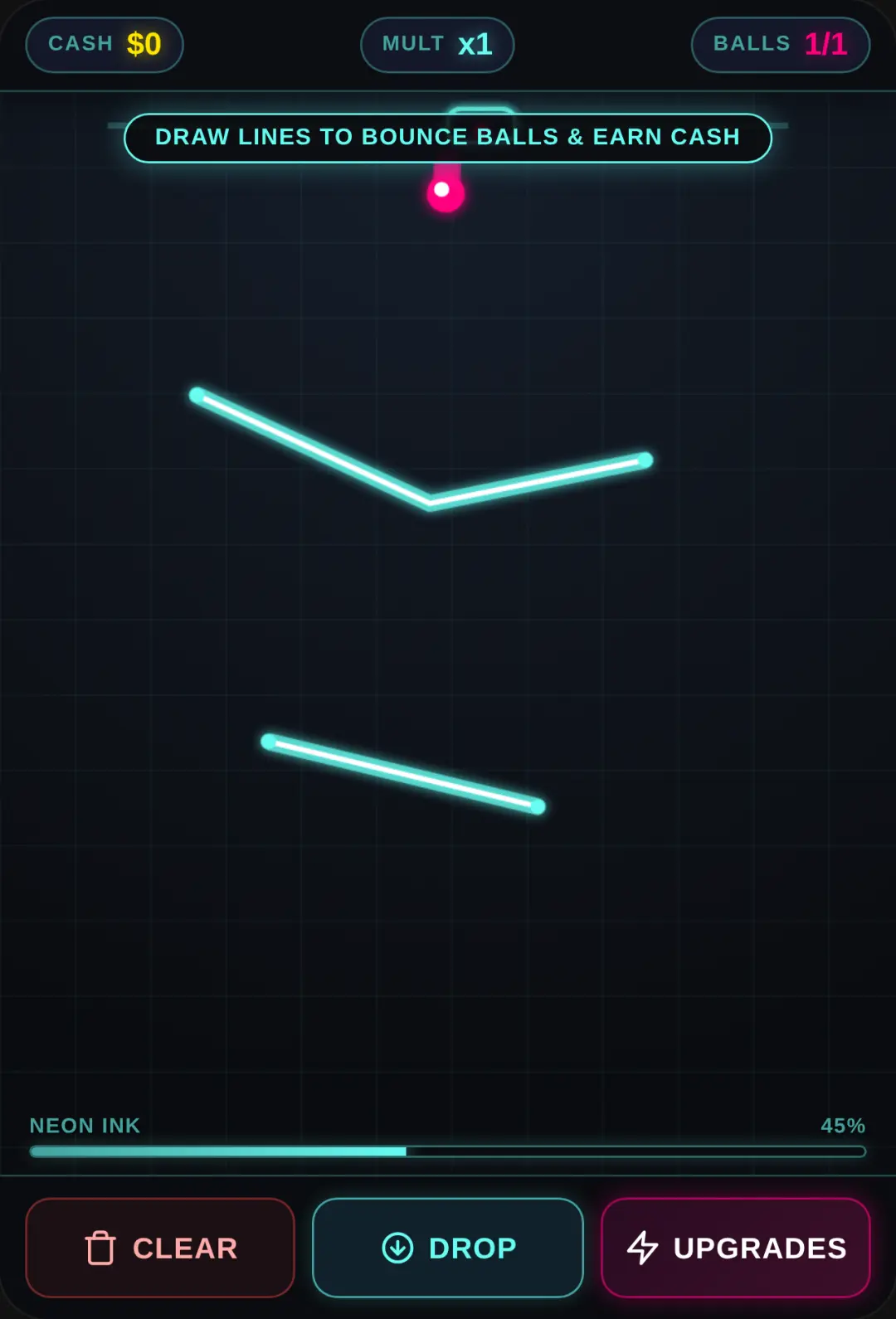 Neon Bounce - Line Physics Idle cover
