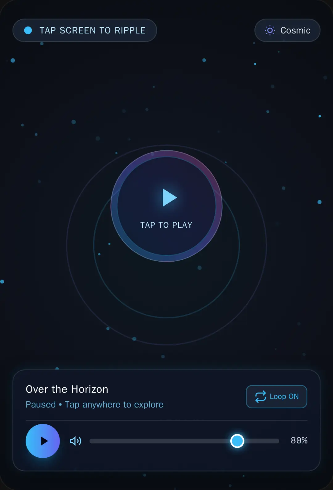 Over the Horizon - Ambient Visualizer cover
