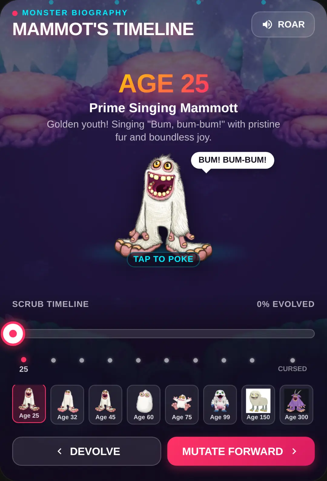 Evolution of Mammott: Age 25 to CURSED cover