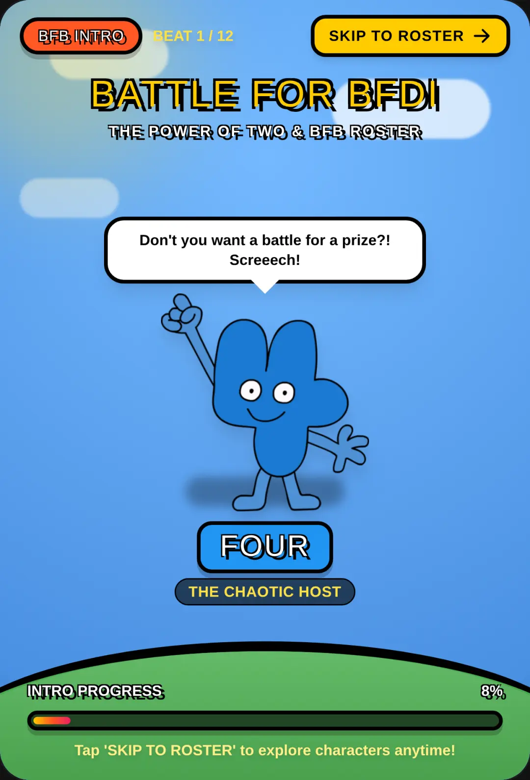 Battle for BFDI Intro & Character Roster cover