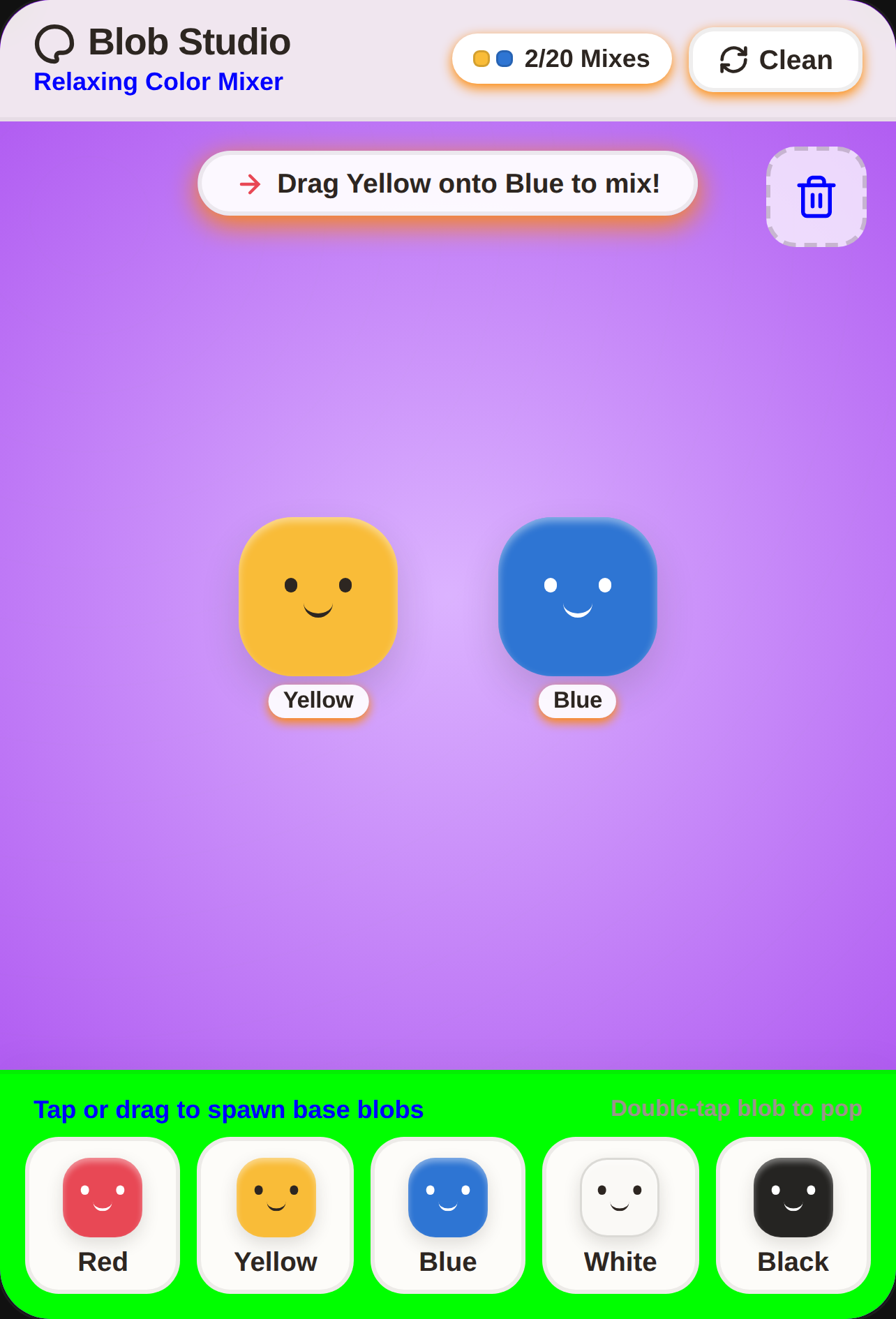 Mix colors - any color is possible!