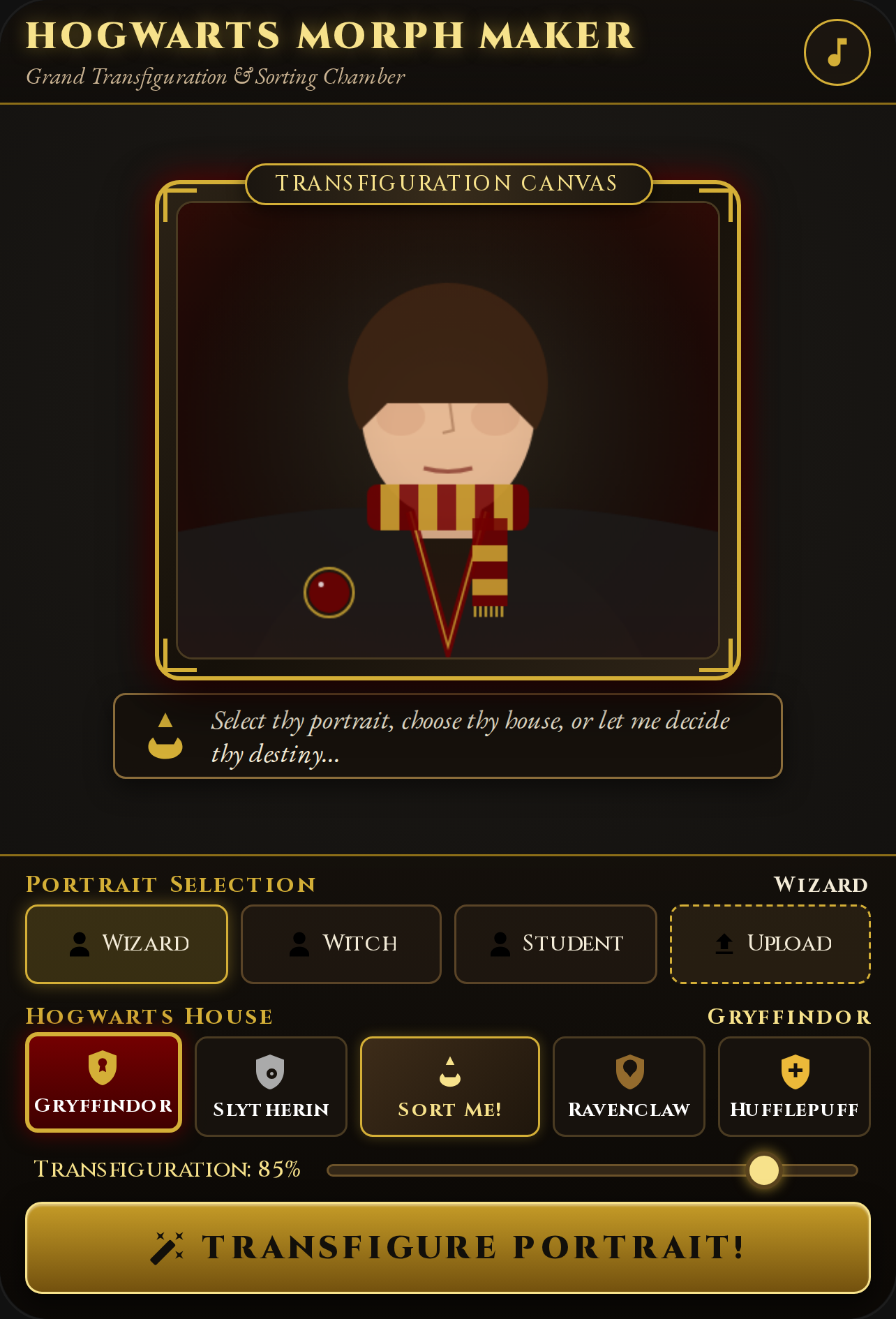 Hogwarts Morph Maker cover