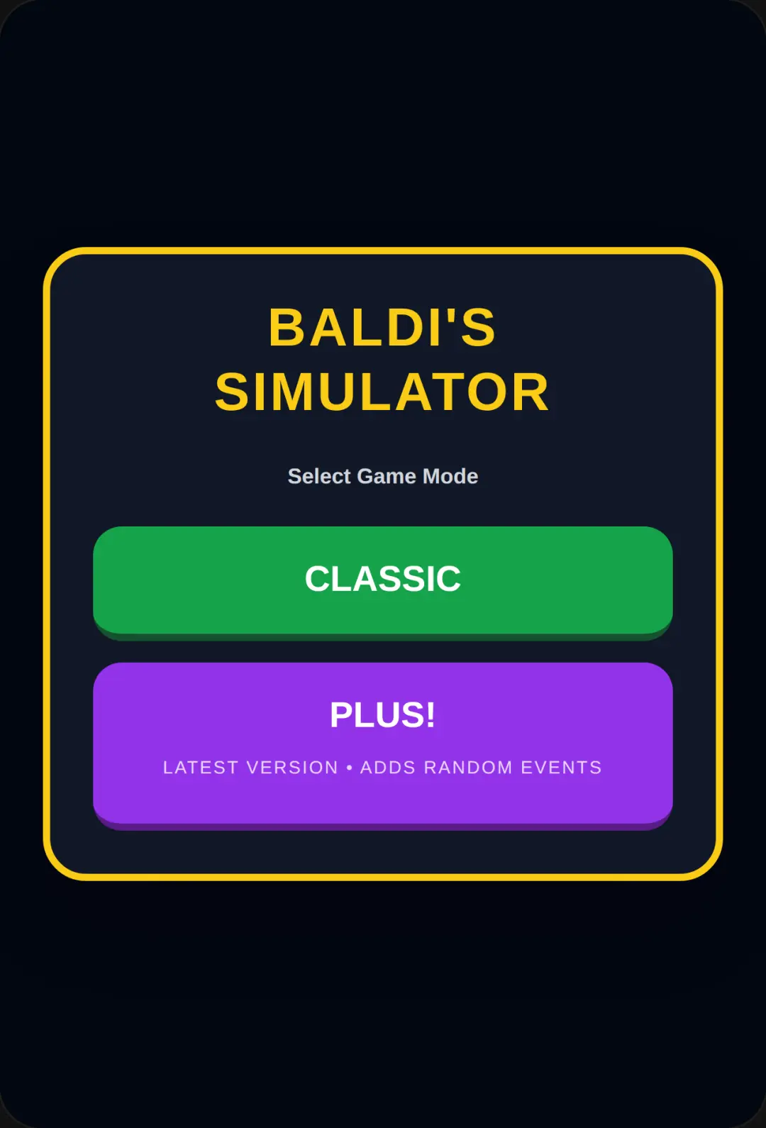 Baldi Basics Test Simulator cover