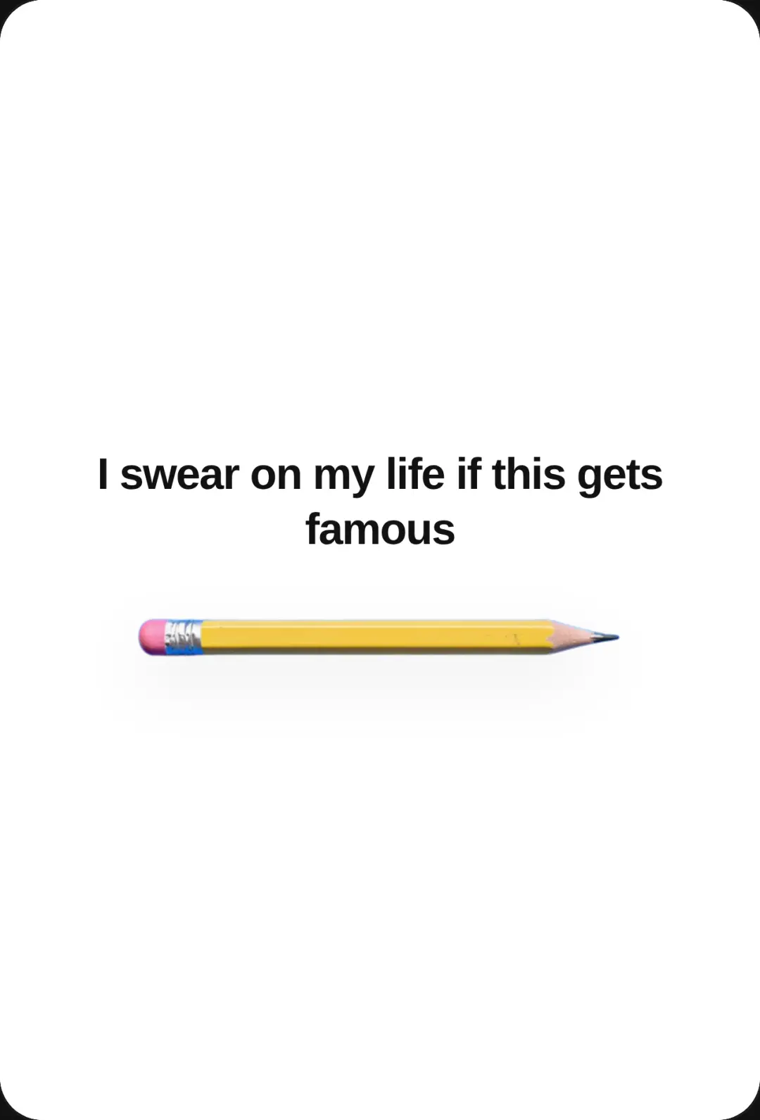 Istg if this gets famous cover