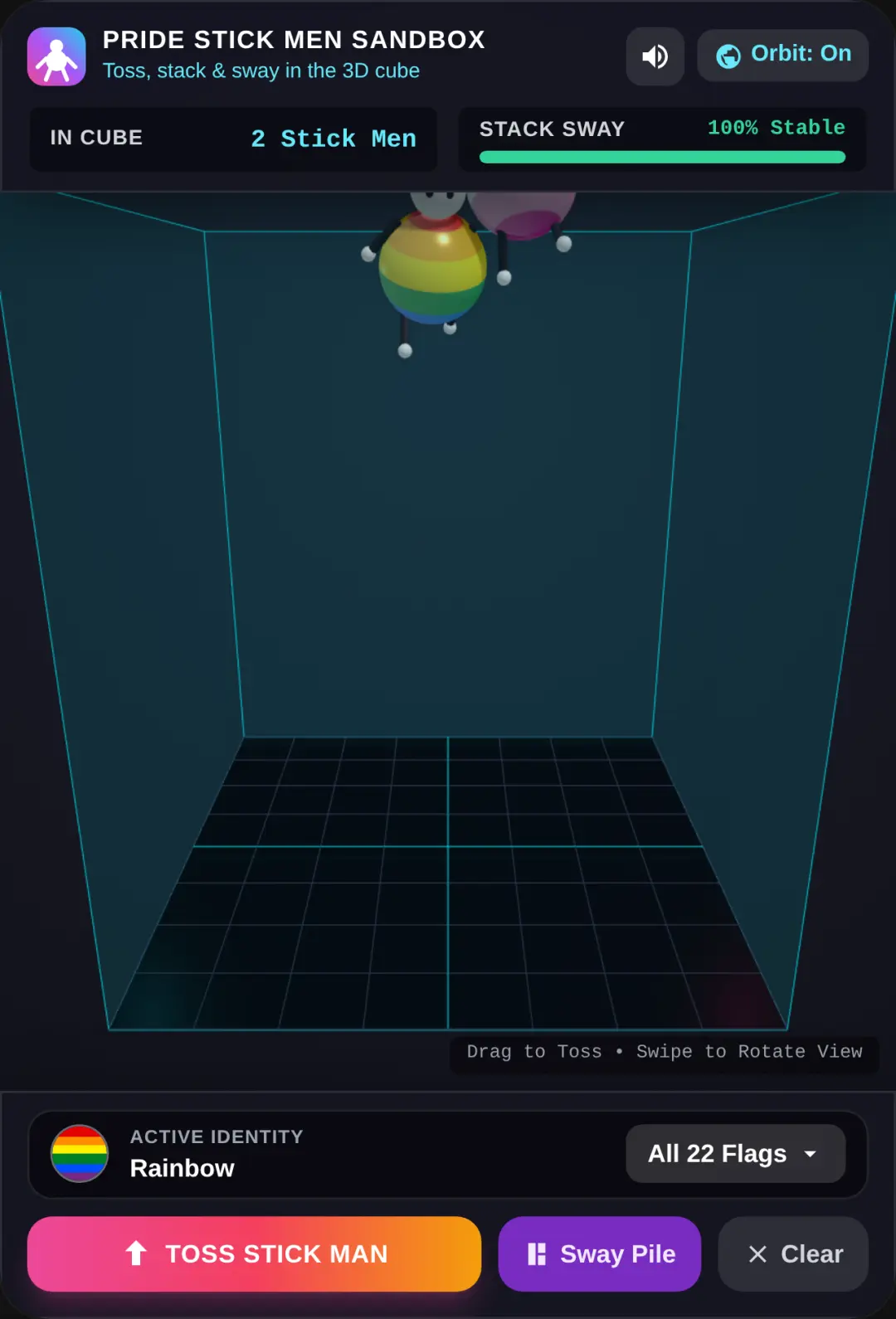 3D Pride Stick Men Sandbox cover