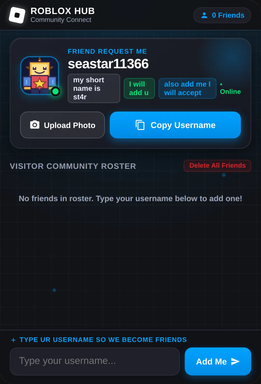st4r - Add Friend on Roblox cover