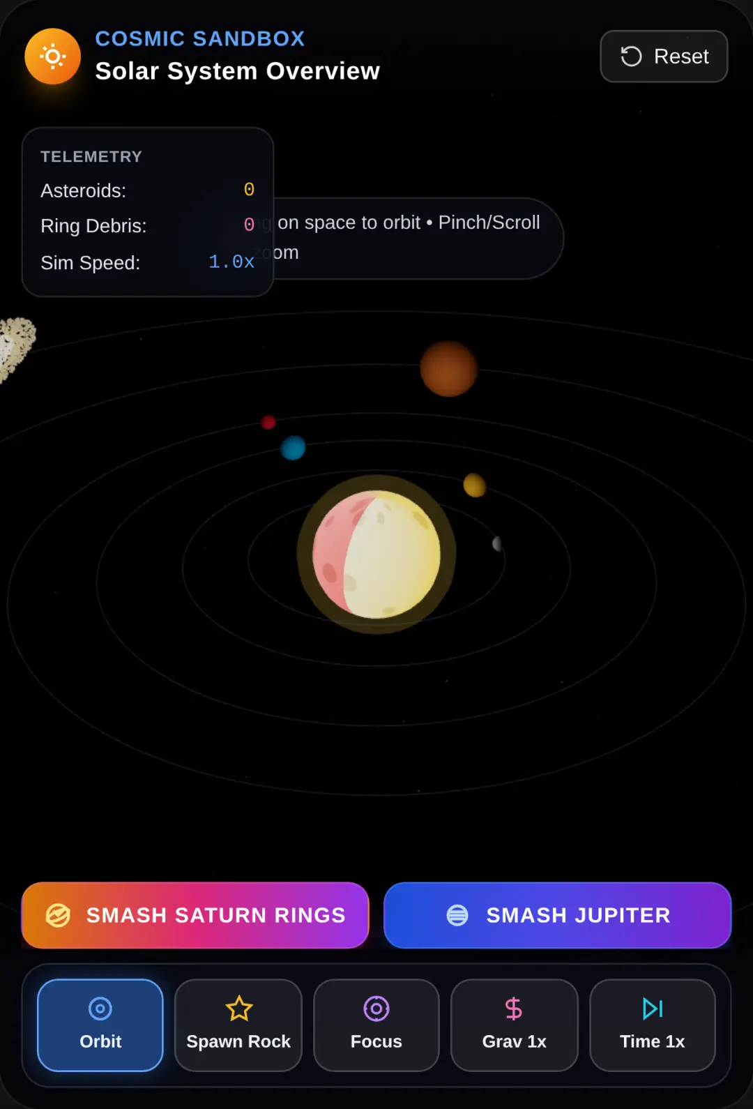 3D Solar System & Asteroid Sandbox cover
