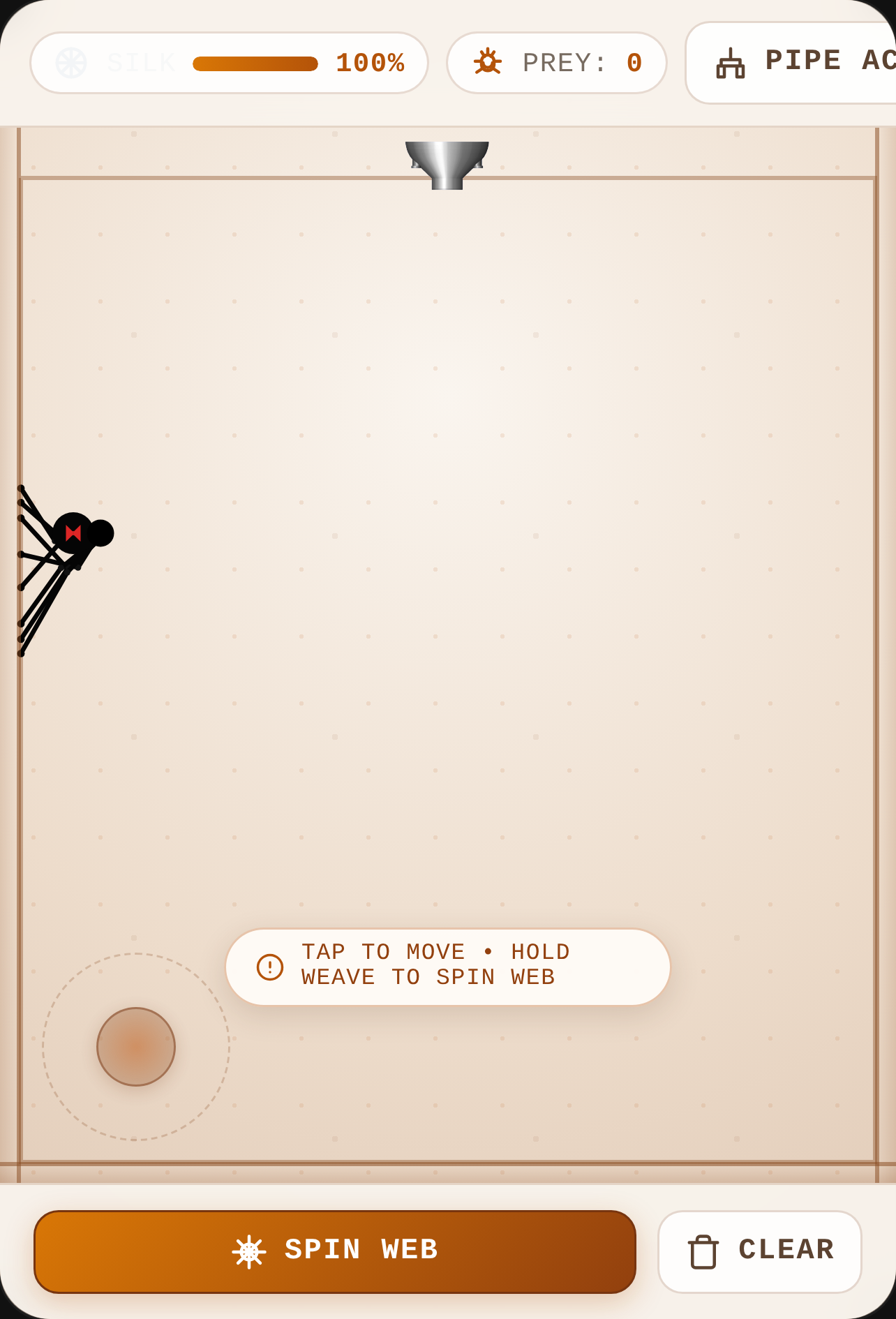 Spider web cover