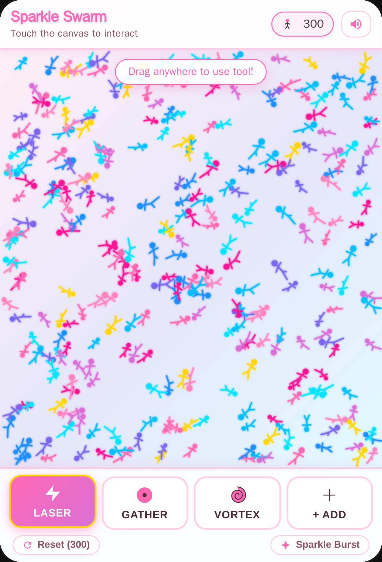 Stickman Swarm Sandbox girly vibes cover