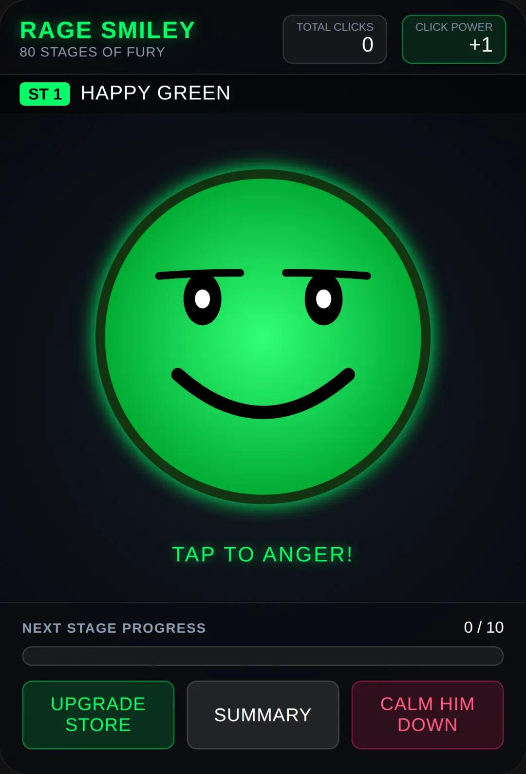 Smiley Green Face: 80 Stages of Rage cover