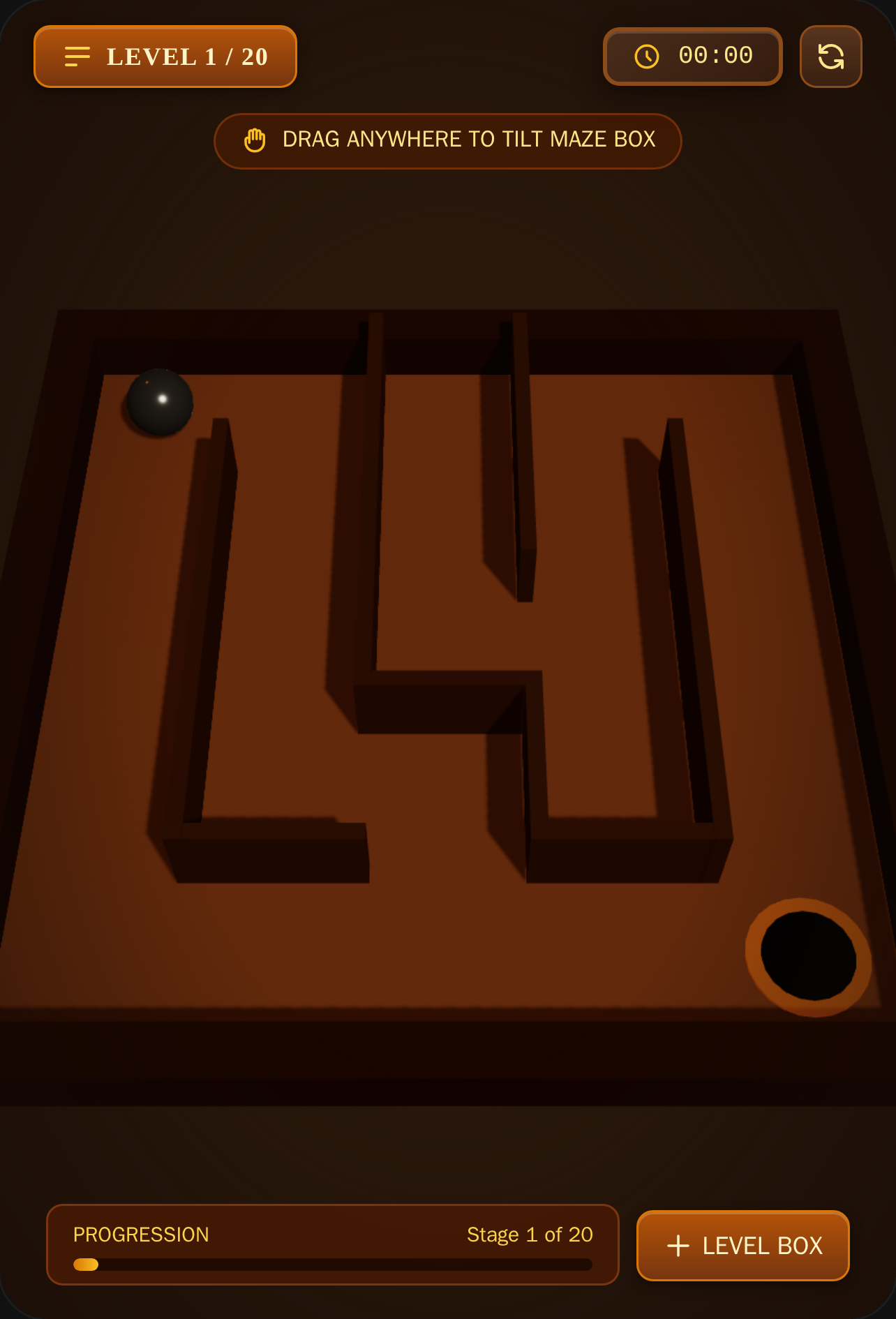 Tilt 3d wooden maze ball cover