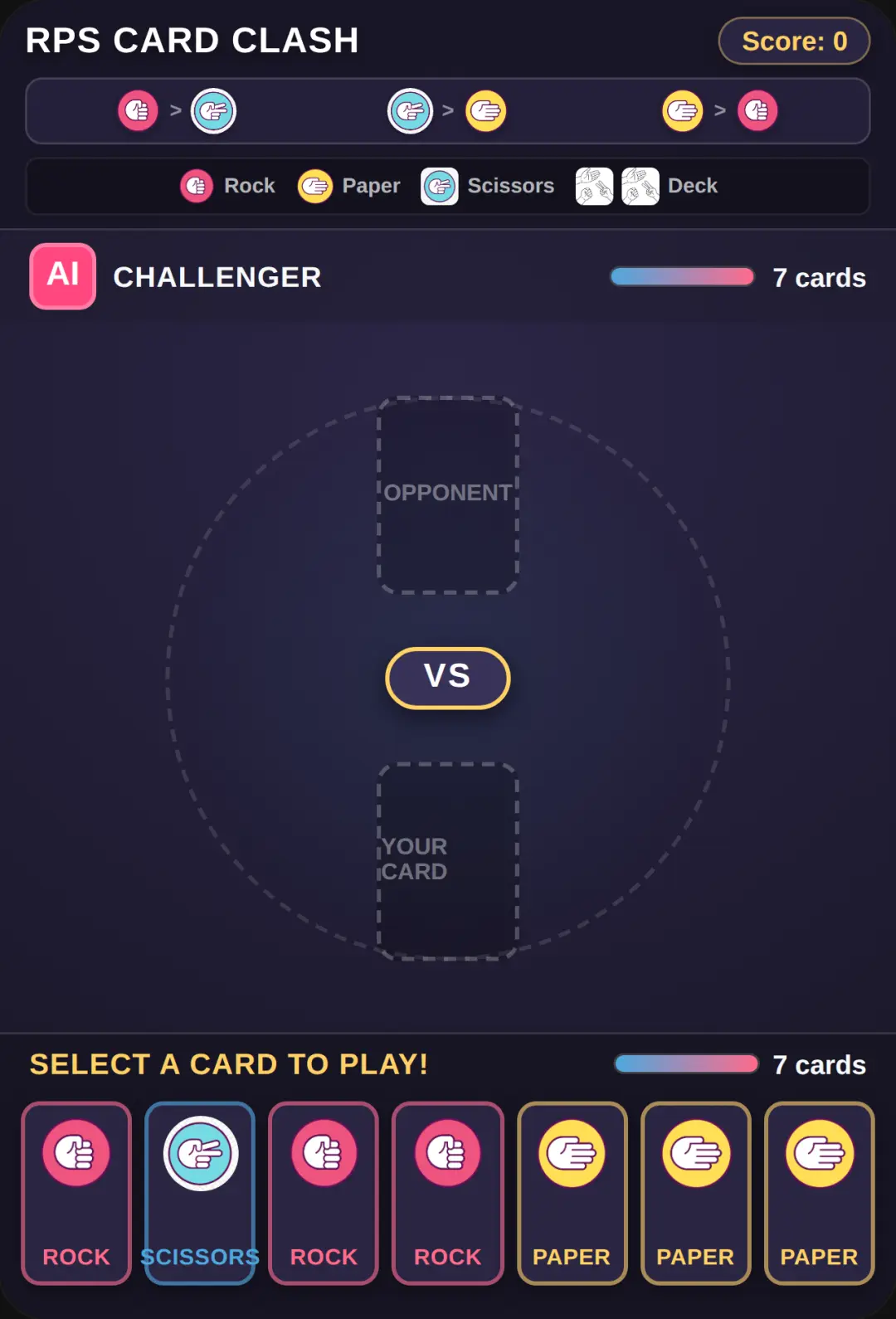 RPS Card Clash cover