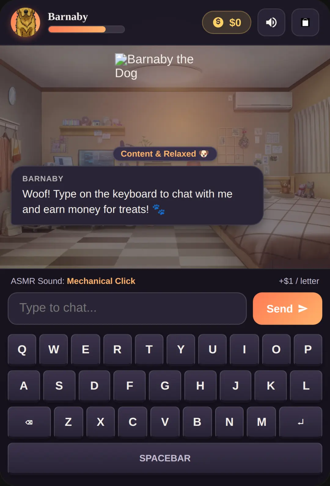Cozy ASMR Dog Keyboard Chat cover