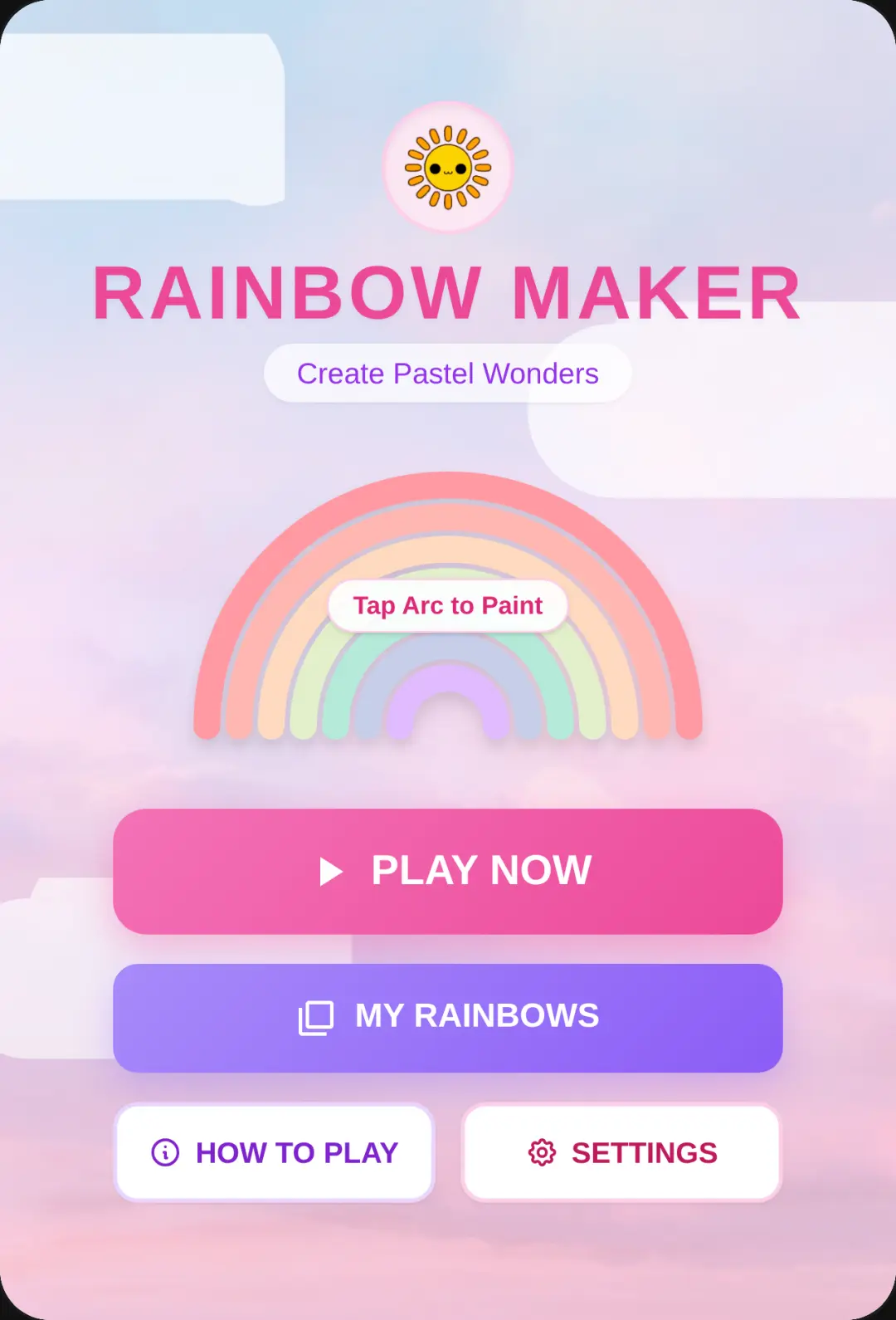 - 🌈🎨 Rainbow Maker — create colorful rainbows, mix your favorite colors, and save your brightest creations! ✨☁️ cover