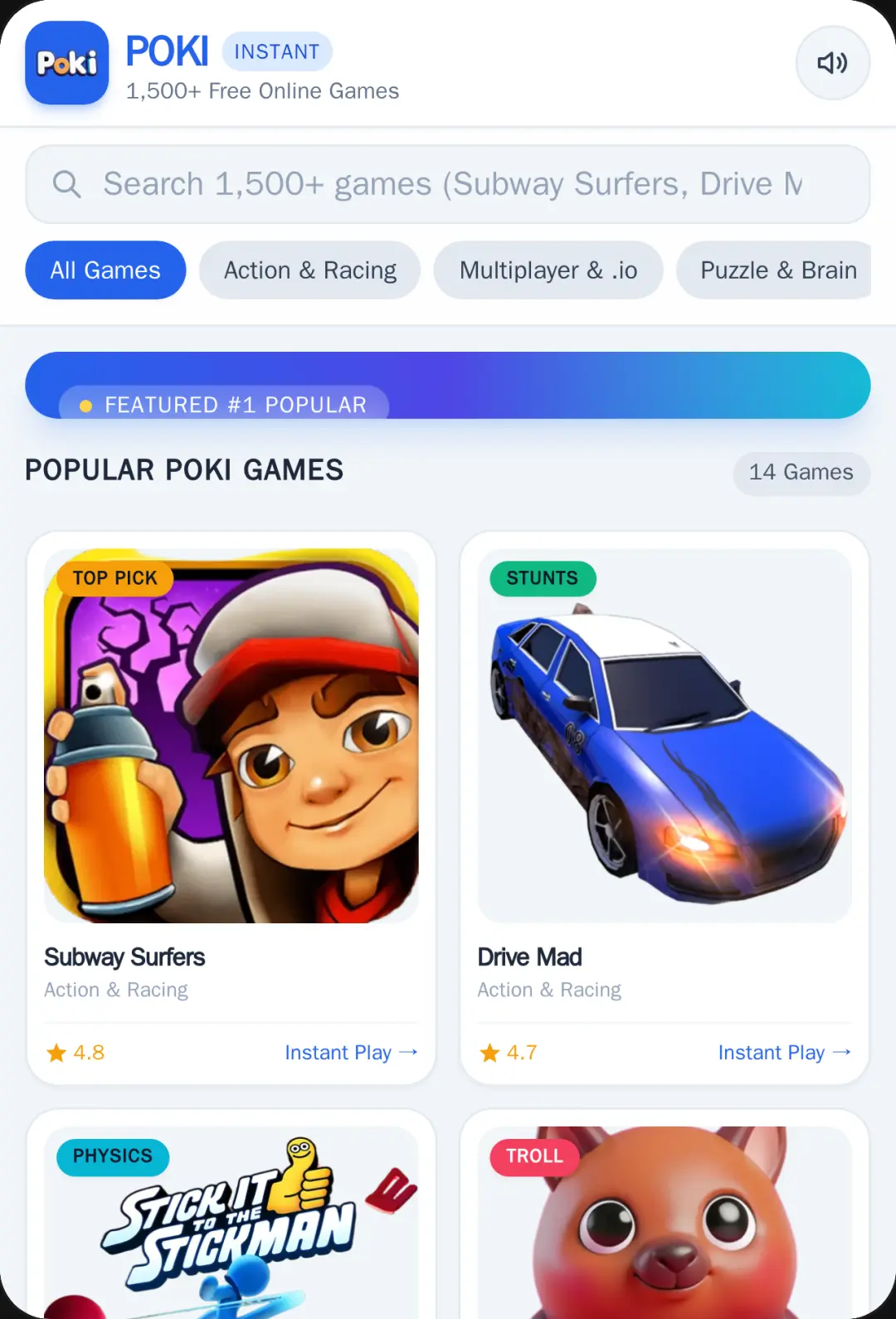 Poki - Free Online Instant Games cover