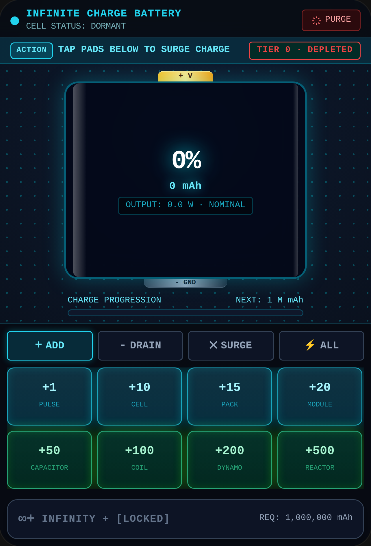 Infinite Charge Battery cover
