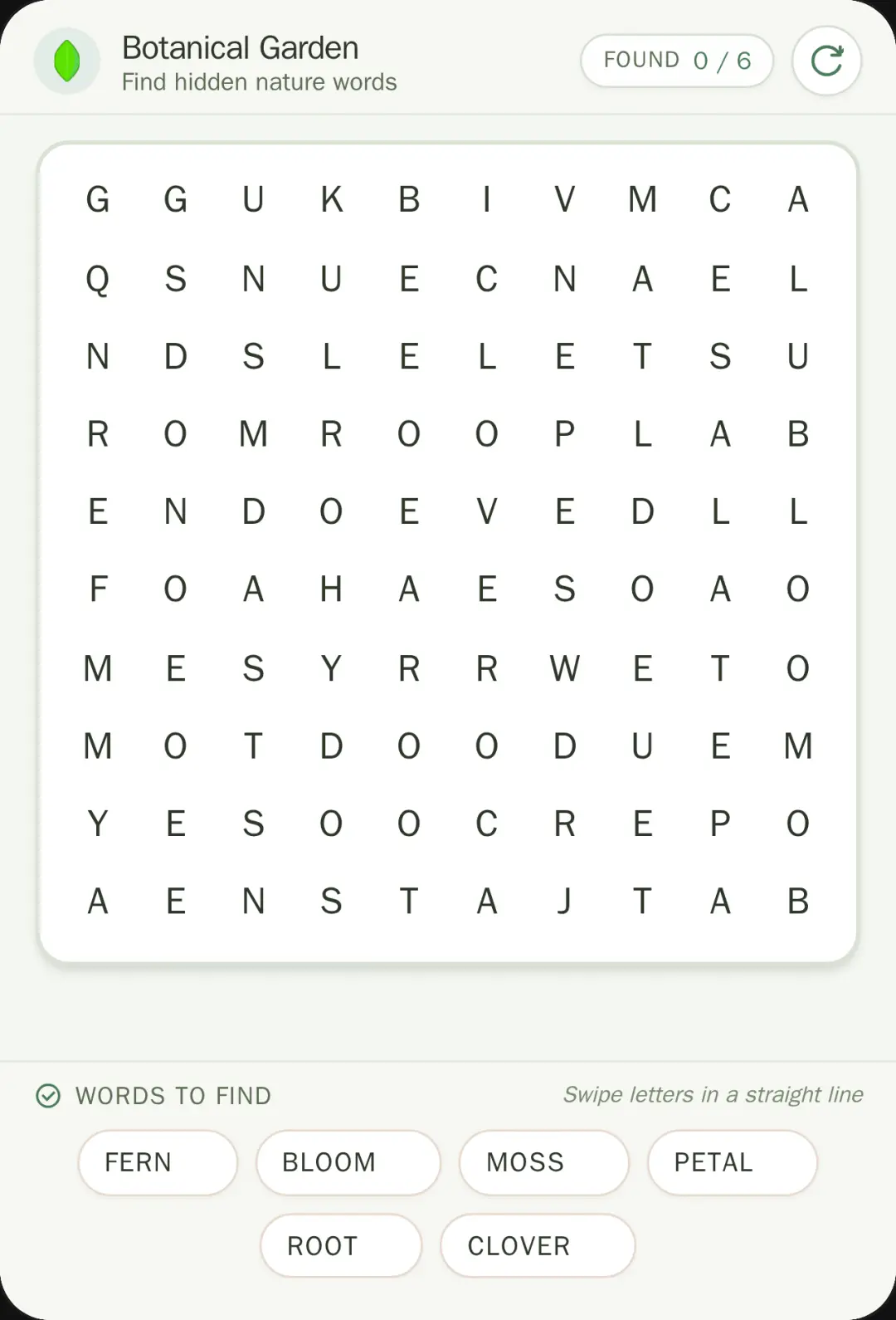 Cozy Botanical Word Search cover