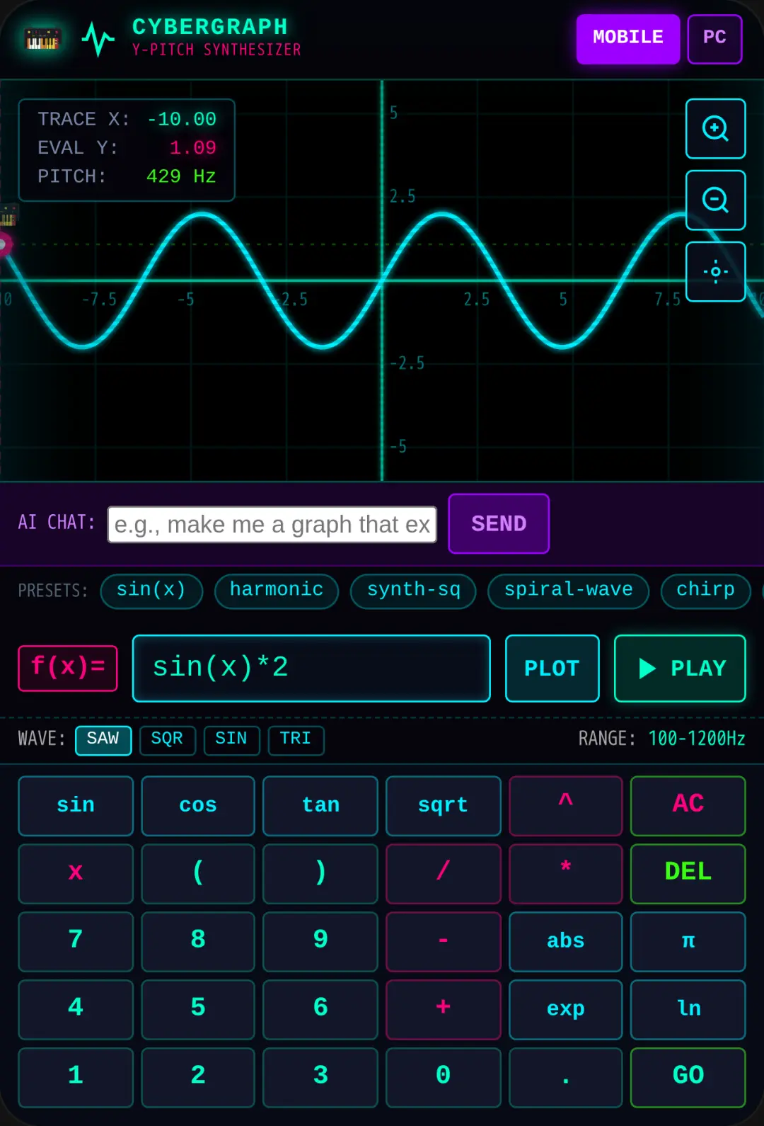CYBERGRAPH // SYNTH OSCILLOSCOPE cover