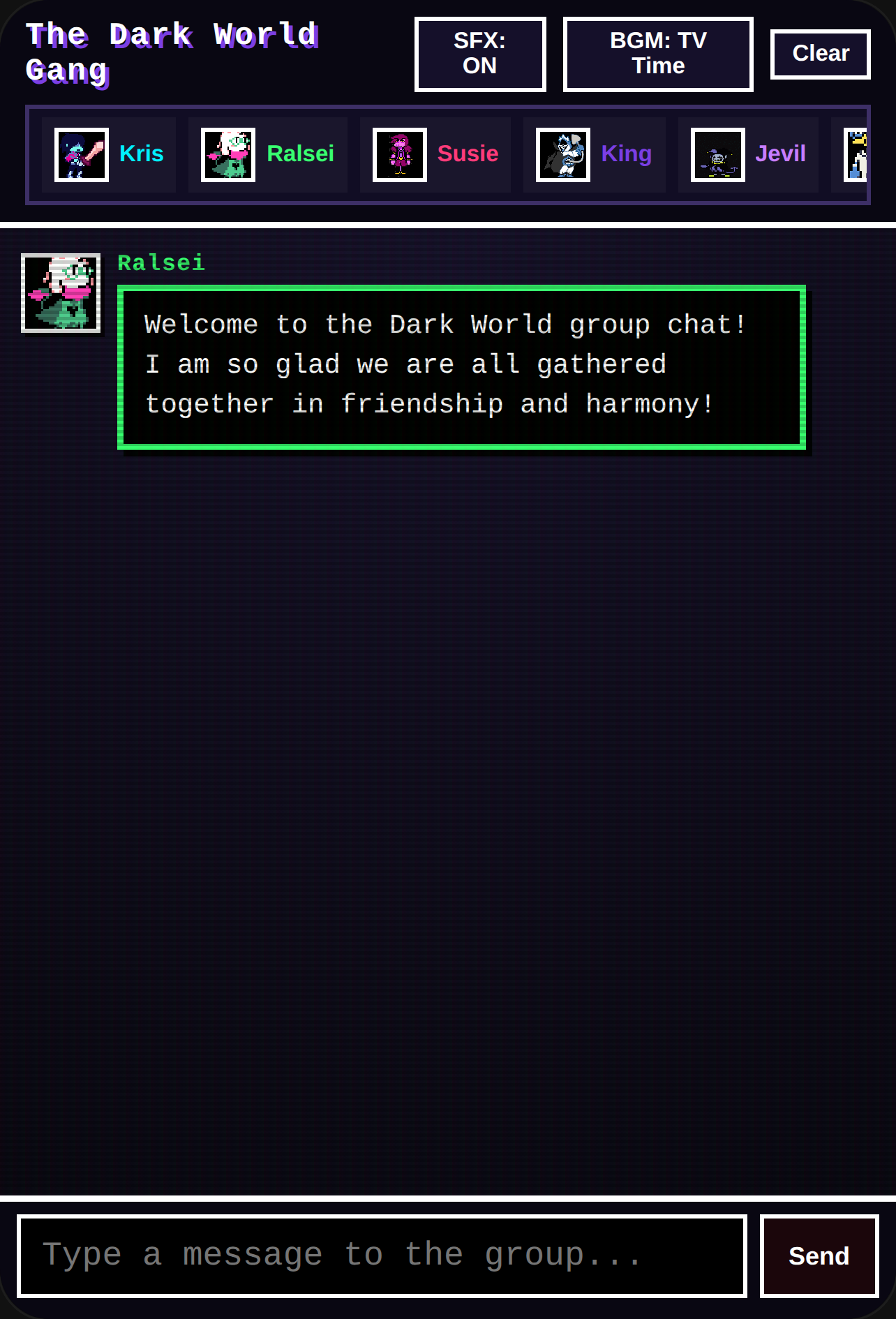 Dark World Gang - DELTARUNE Group Chat cover