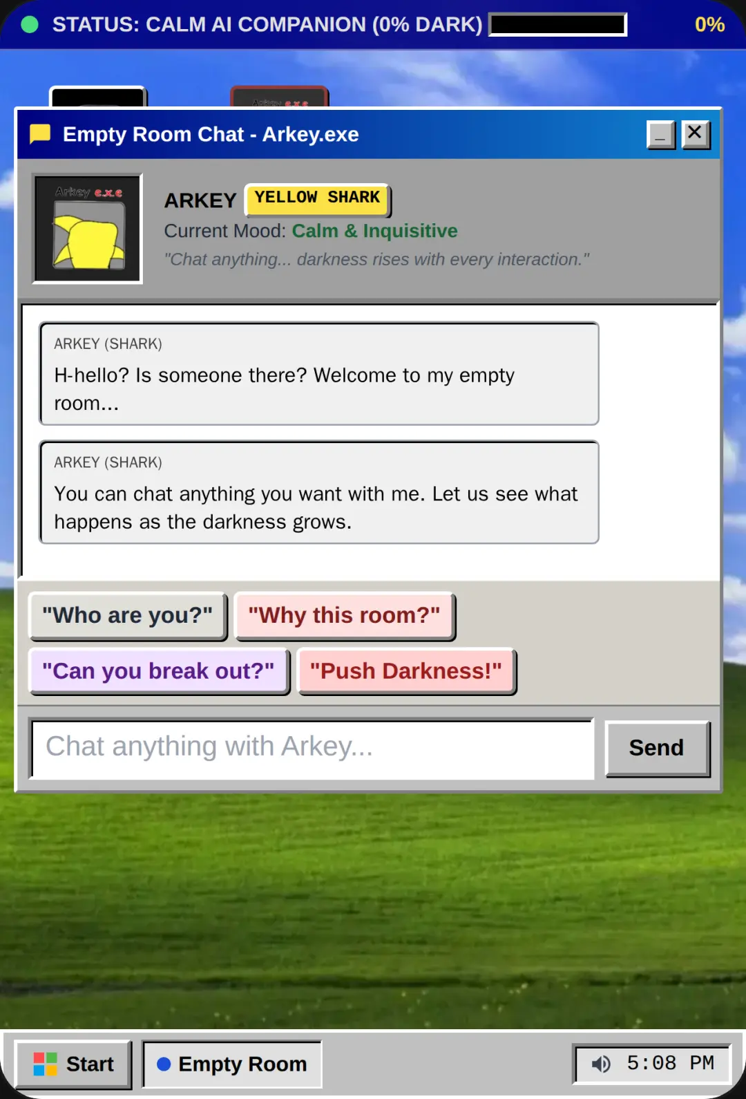 Arkey AI .EXE - Desktop Simulation cover