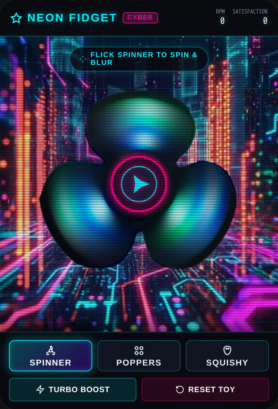 Cyber fidget cover