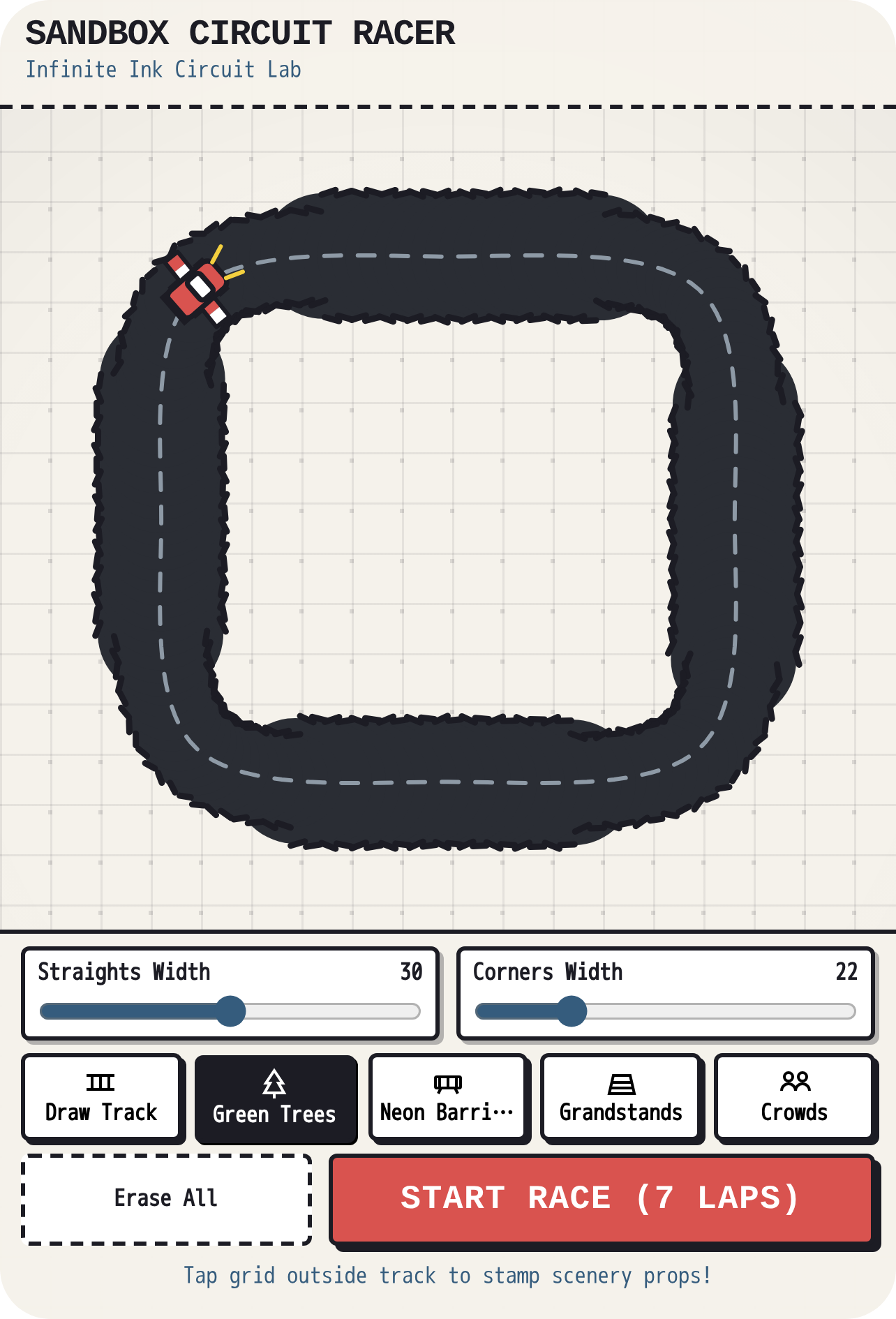 Sandbox Circuit Racer - 7-Lap Custom Designer cover