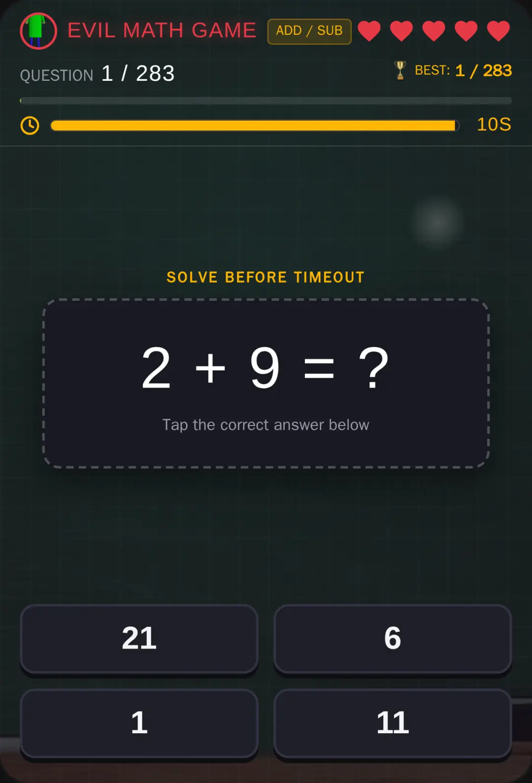 Evil Math Game cover