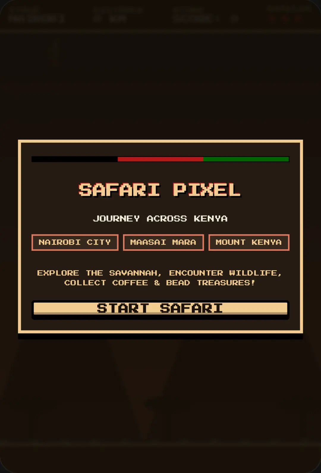 Safari Pixel: Journey Across Kenya cover
