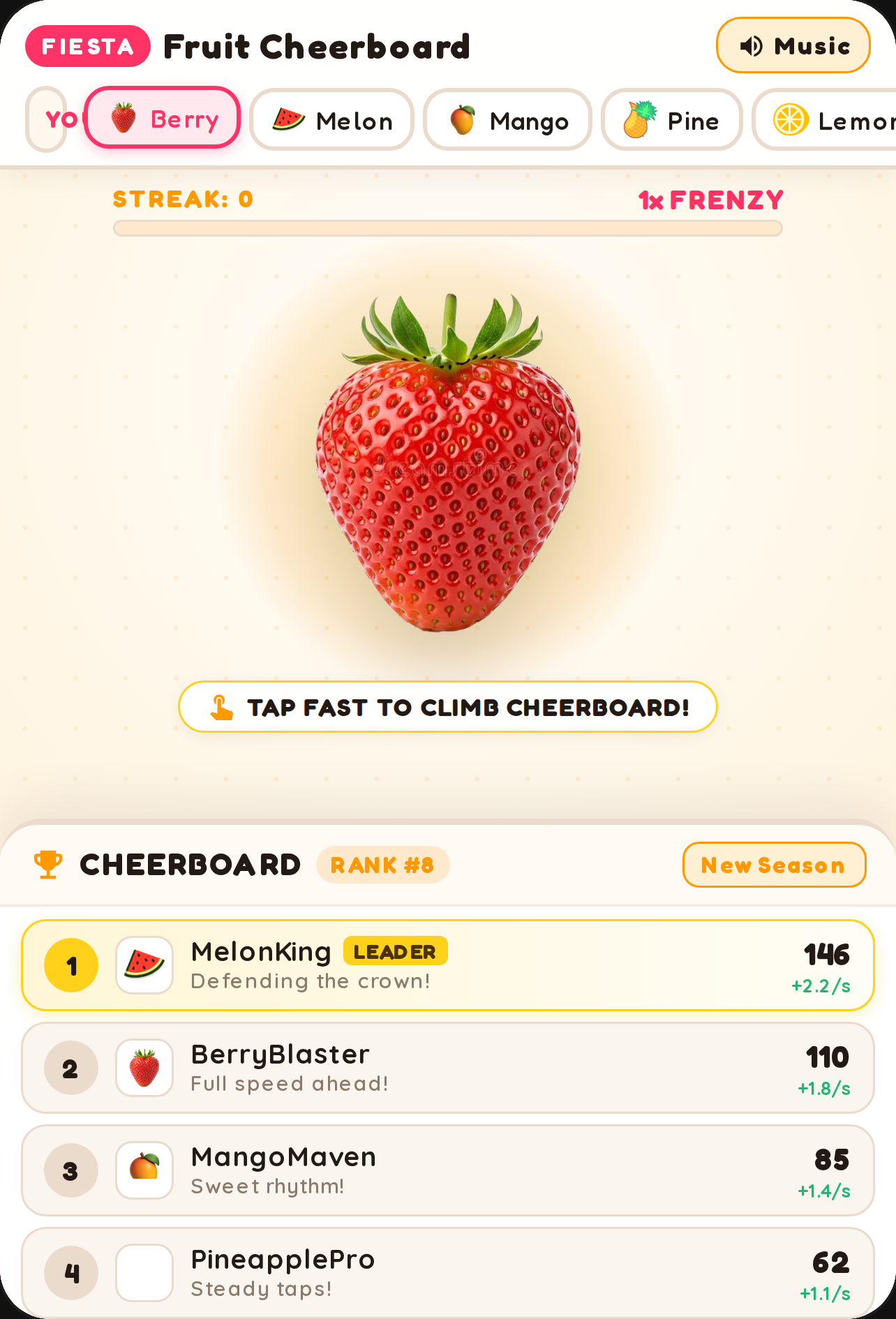Fruit Cheerboard Fiesta cover