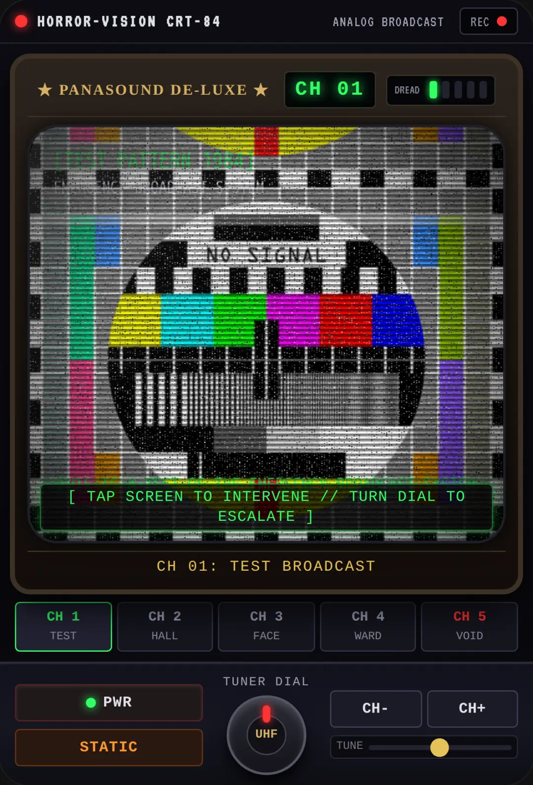 CRT-84: ANALOG HORROR BROADCAST cover