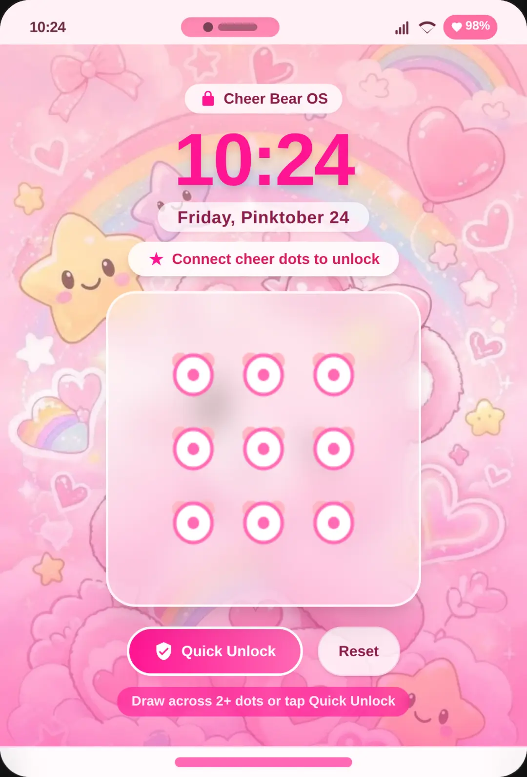 Cheer Bear Pink Phone cover