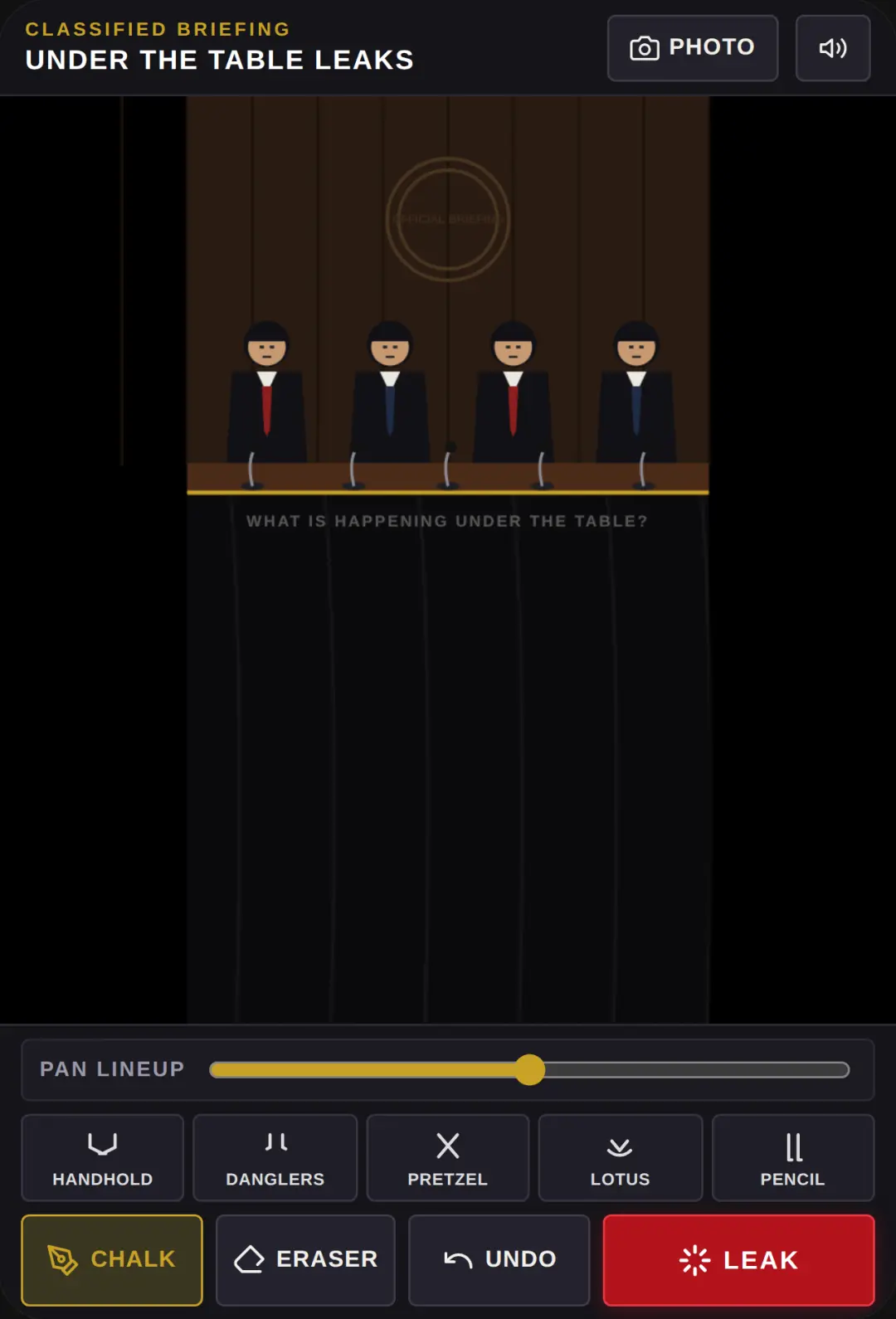 Under The Table: Press Conference Leaks cover