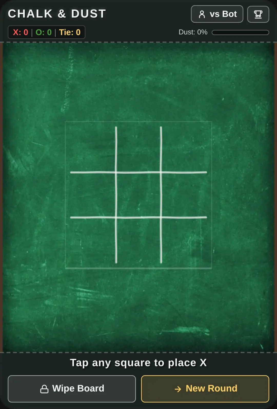 Chalkboard X & O cover