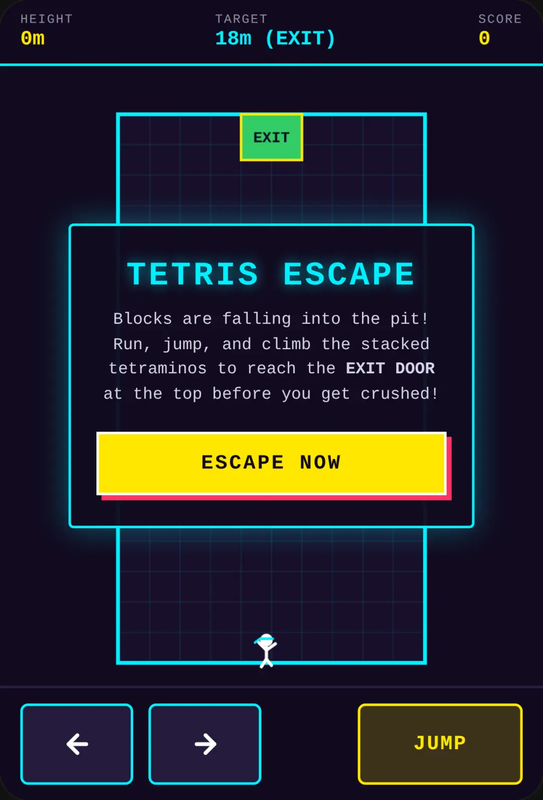 Stickman Tetris Escape cover