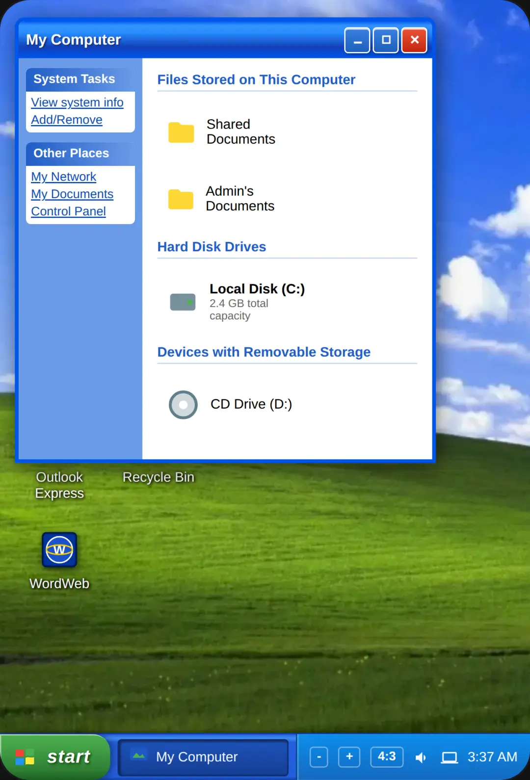 Windows XP cover