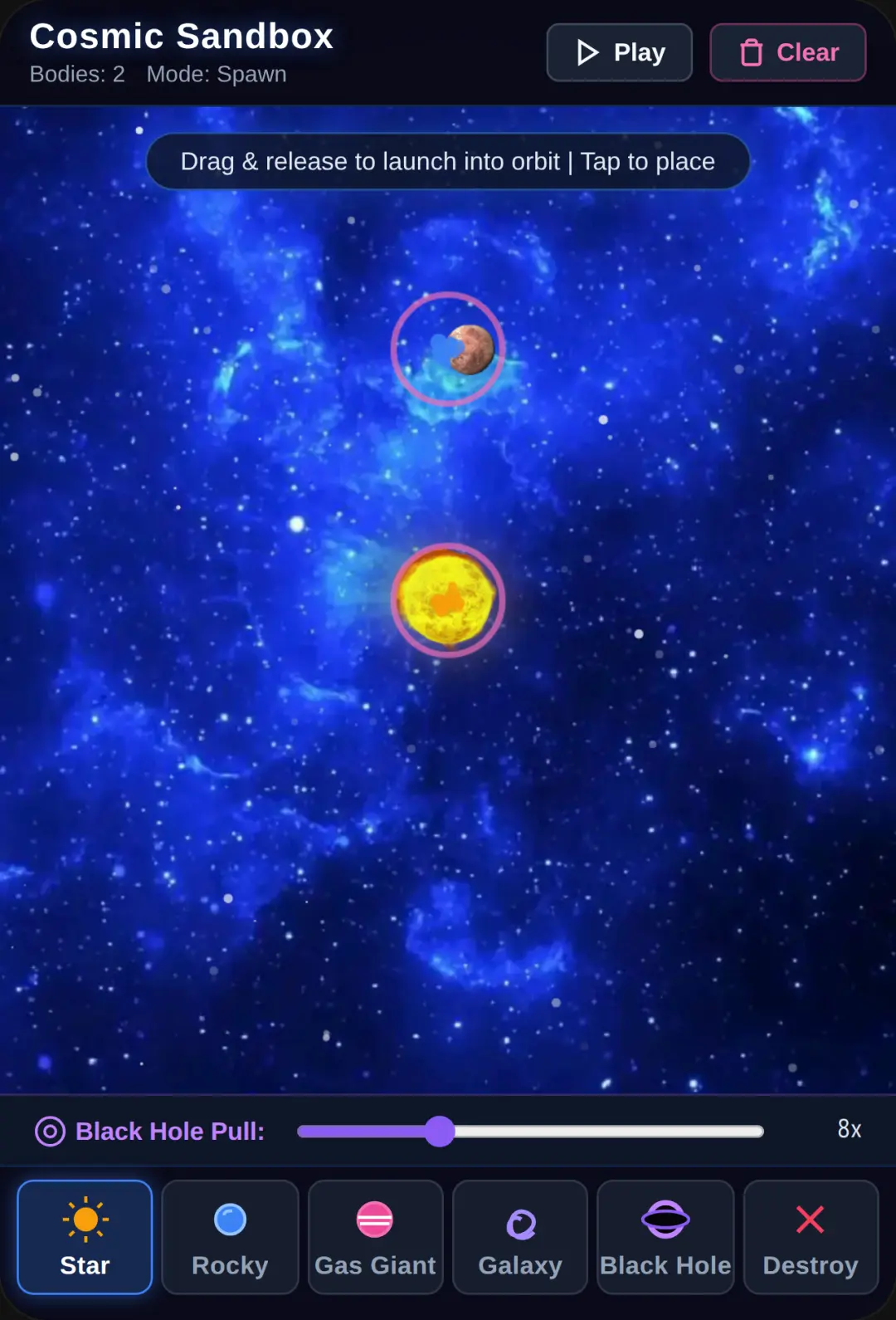 Cosmic Sandbox - Solar System & Galaxy Builder cover
