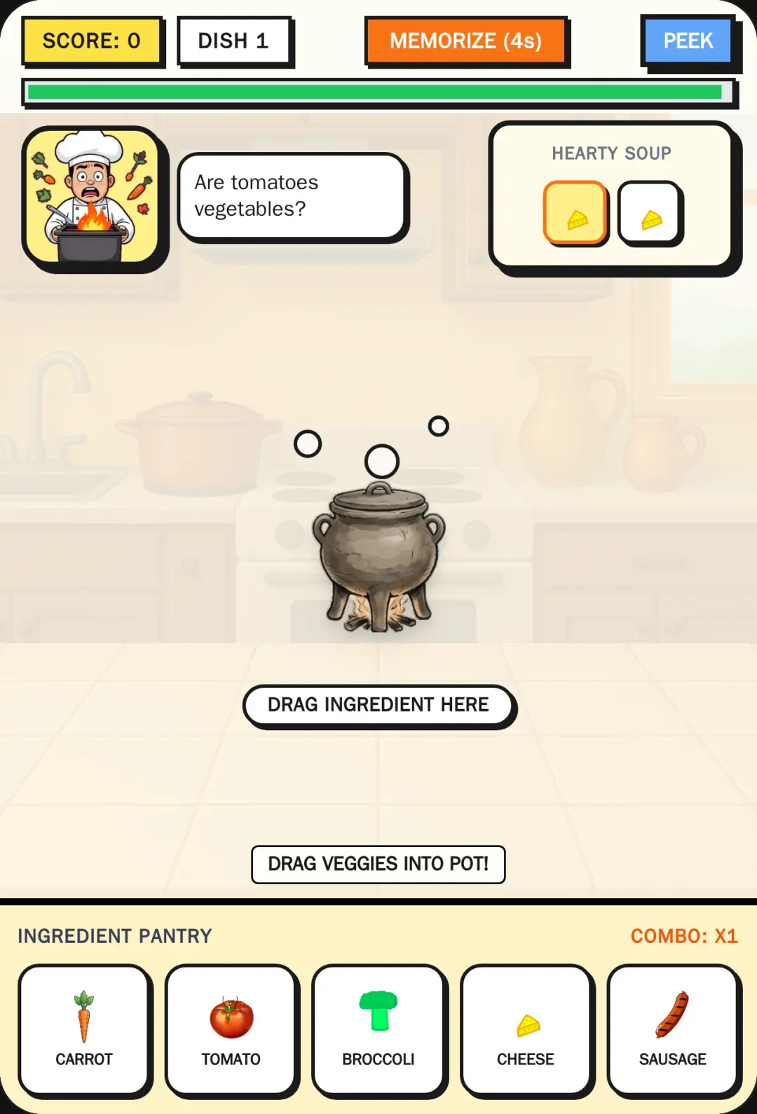 Noob Chef Recipe Memory cover