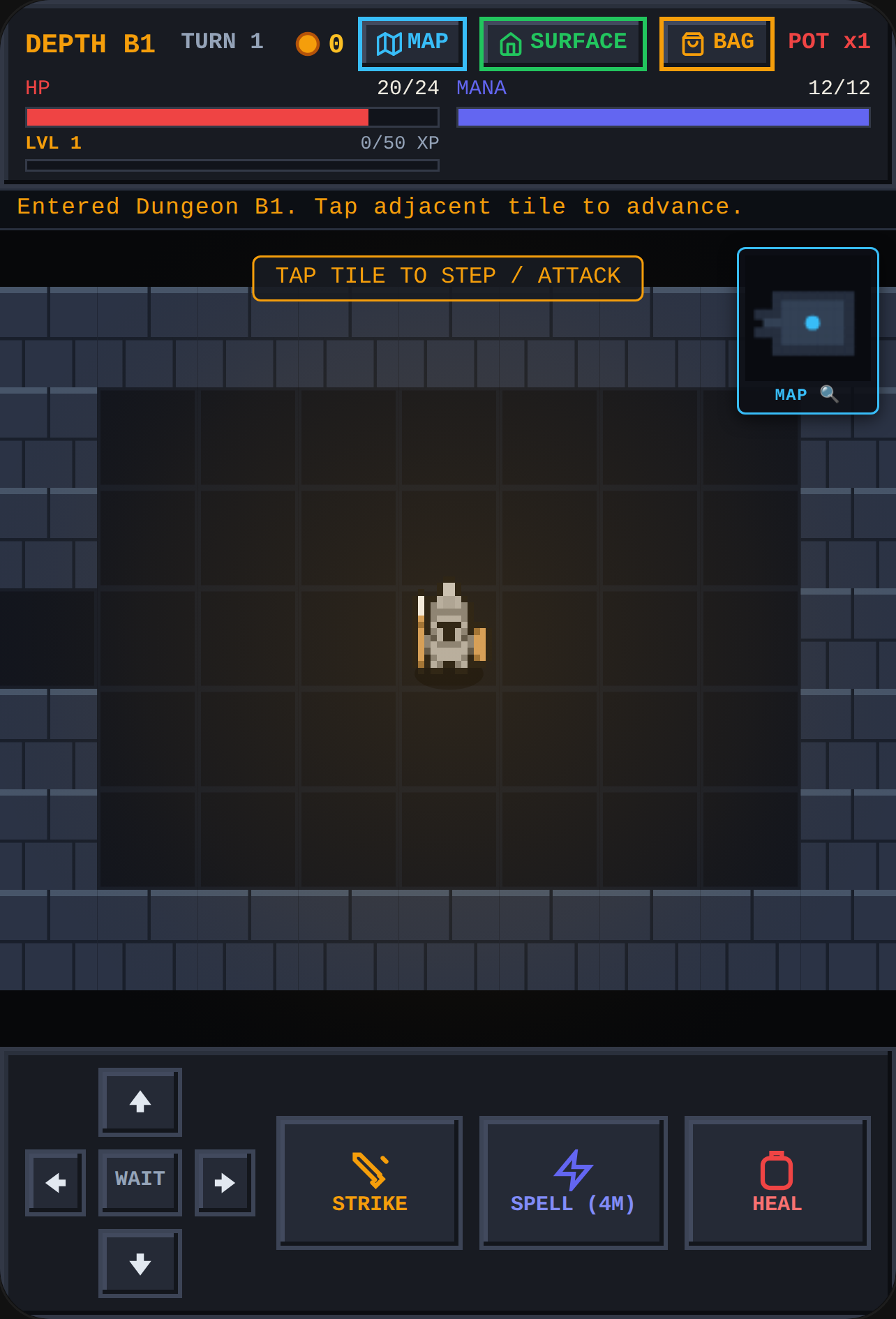Obsidian Depths Roguelike cover