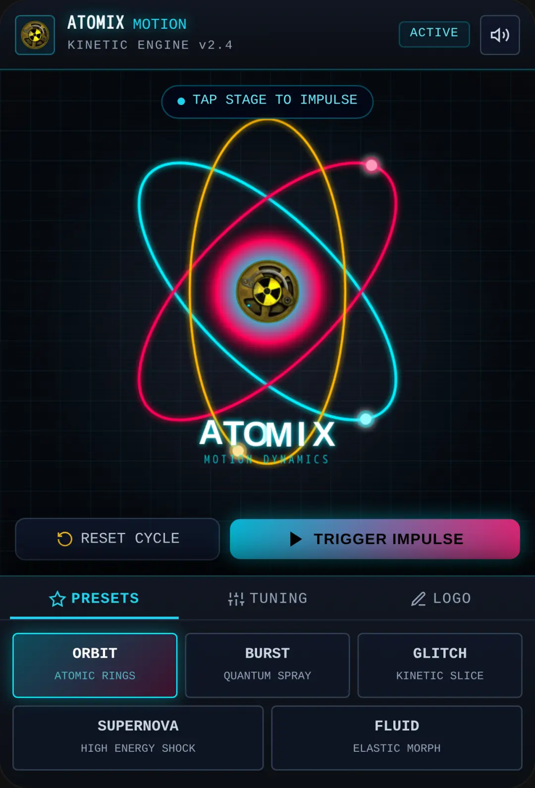 ATOMIX // Kinetic Logo Motion cover