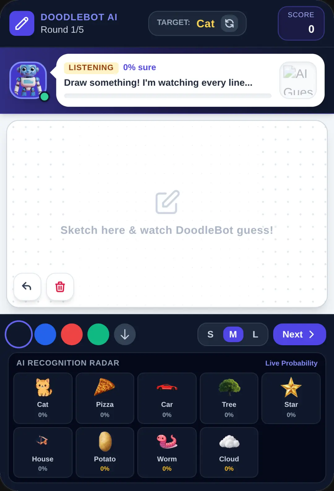 DoodleBot: Live AI Sketch Guess cover