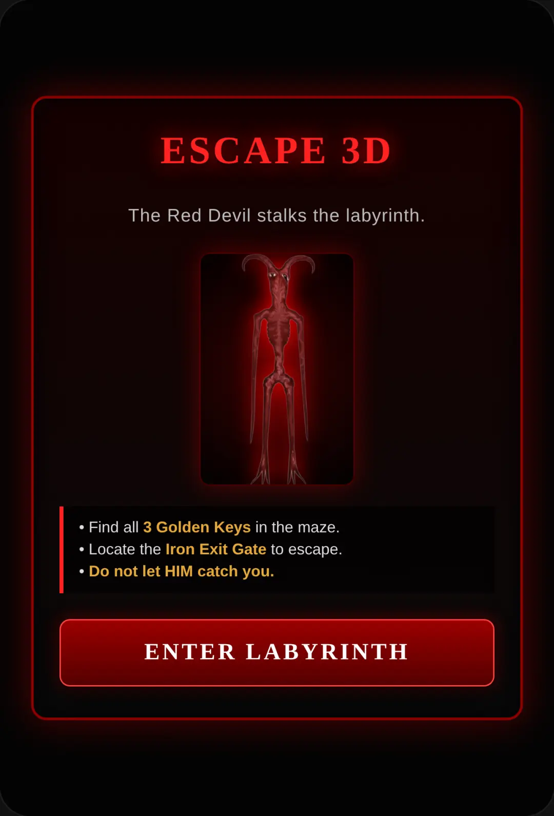 Escape The Red Devil 3D cover