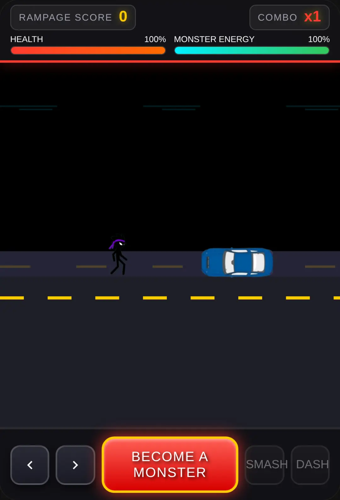 Stickman Rampage: Become a Monster and survive as long as possible cover
