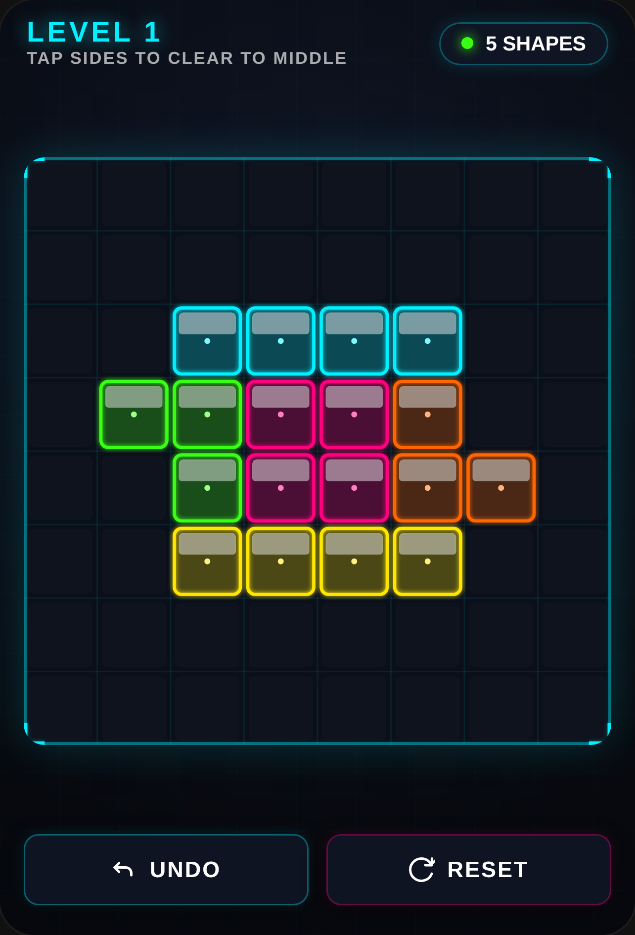 Neon Block Out: Sides to Middle cover