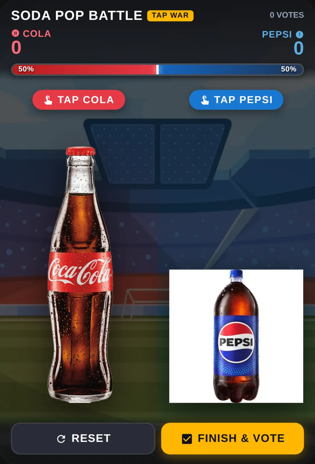 Vote cola or pepsi cover