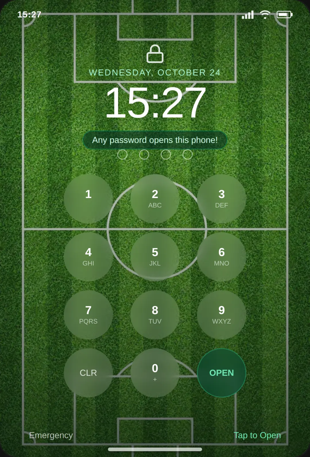 Soccer Pocket Phone OS cover