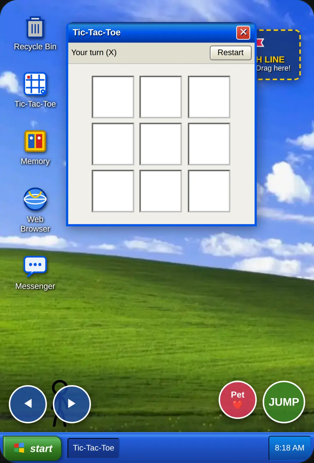 Windows XP 2001 - Stickman Desktop Adventure cover