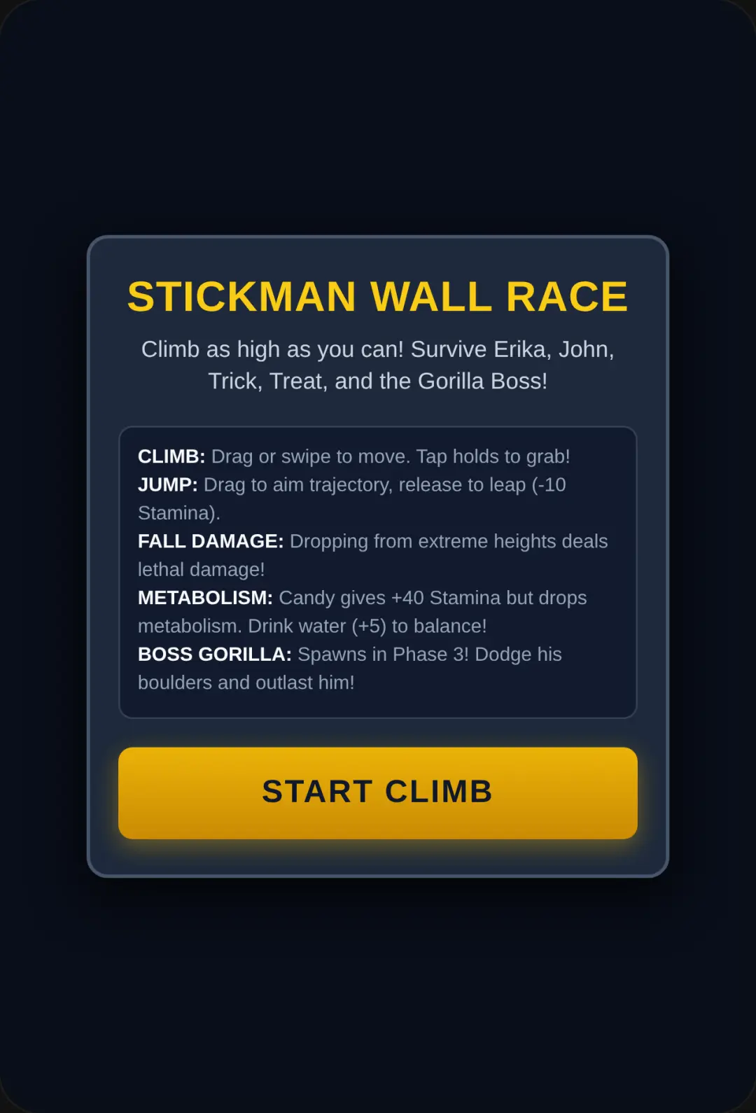 Stickman Wall Race cover