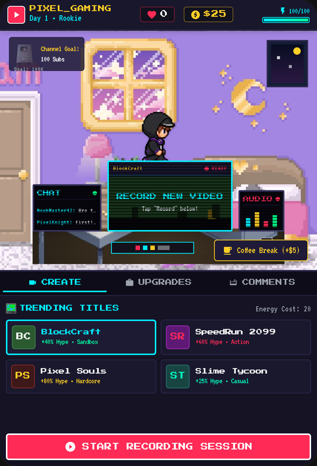Pixel YouTuber Simulator cover
