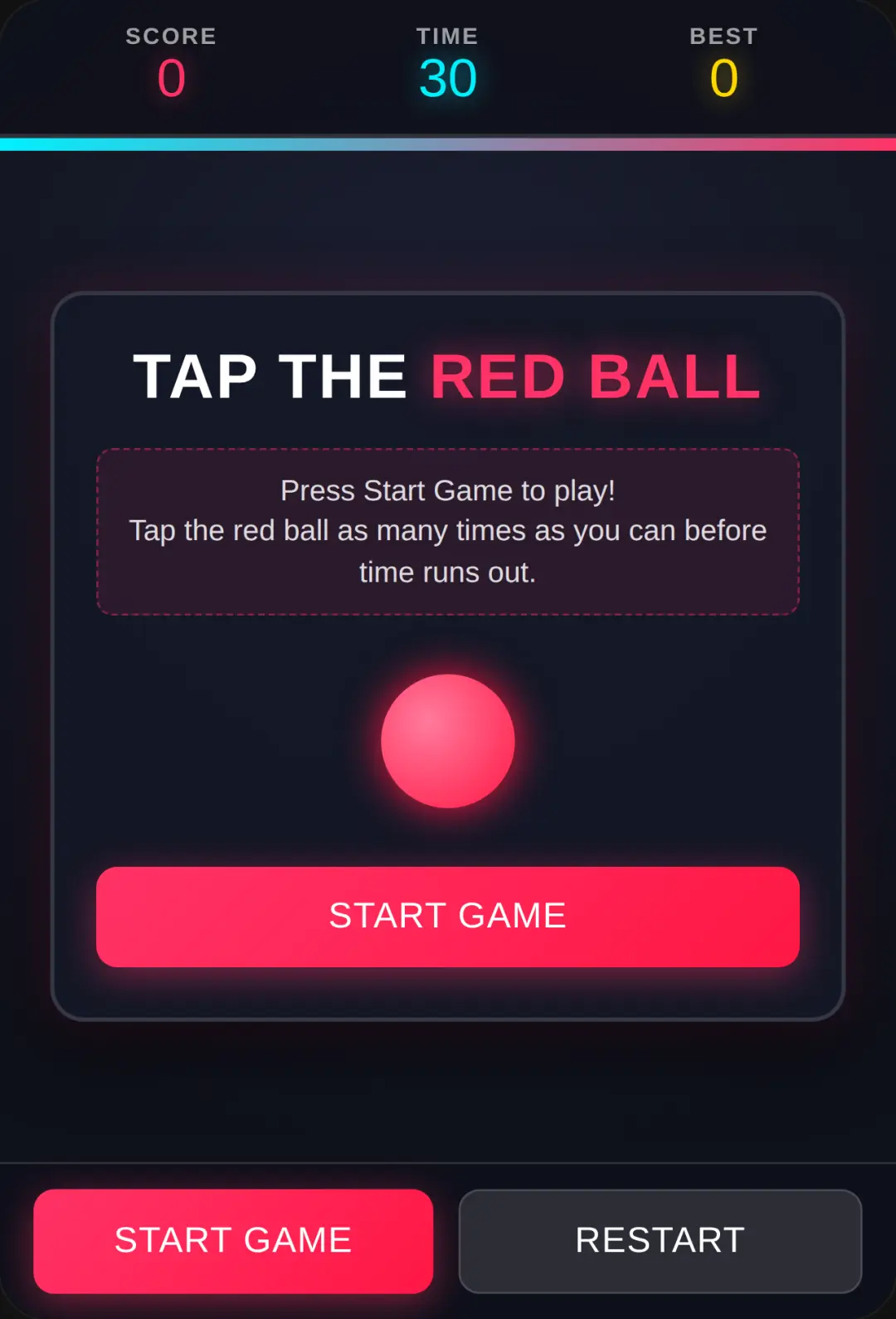 Tap The Red Ball cover
